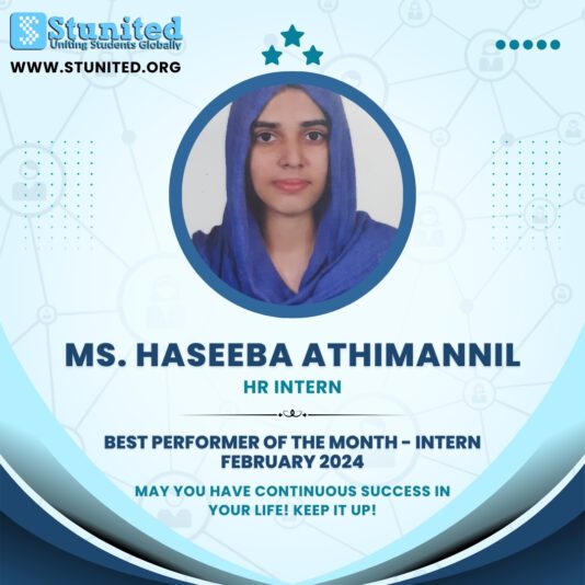 Best Intern for Feb 24 - Haseeba