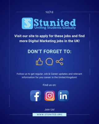 Stunited Industry based Job Update - Digital Marketing
