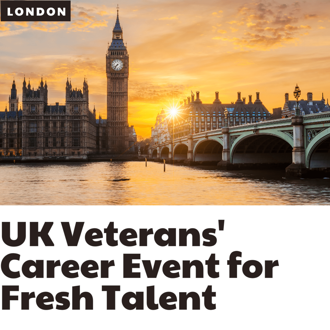 UK Veterans' Career Event for Fresh Talent